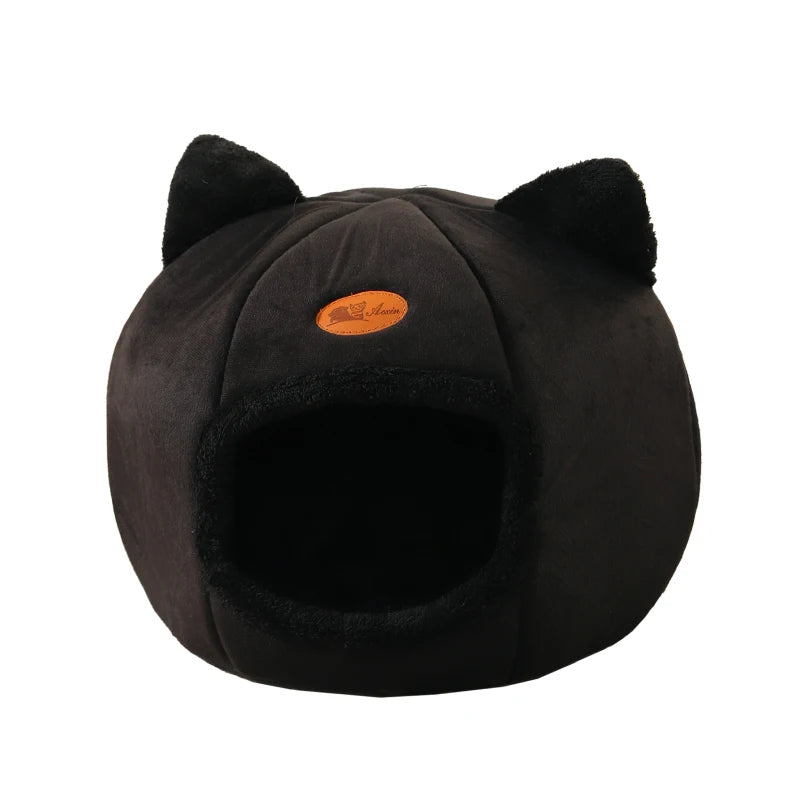 Luna™ Cozy Cave Bed - Enclosed Plush Hideaway For Warm And Secure Rest