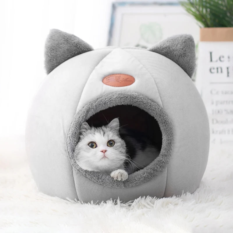 Luna™ Cozy Cave Bed - Enclosed Plush Hideaway For Warm And Secure Rest