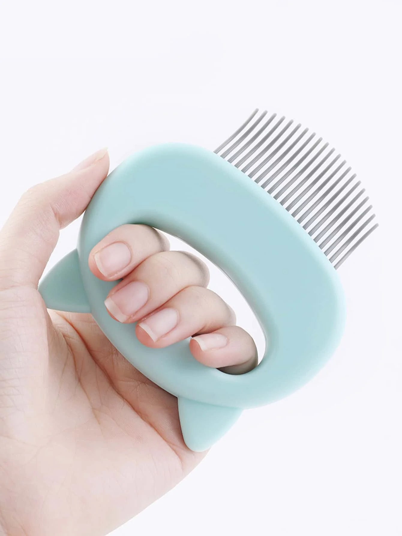 Luna™ Cat Grooming Massaging Shell Comb – 3-Piece Set