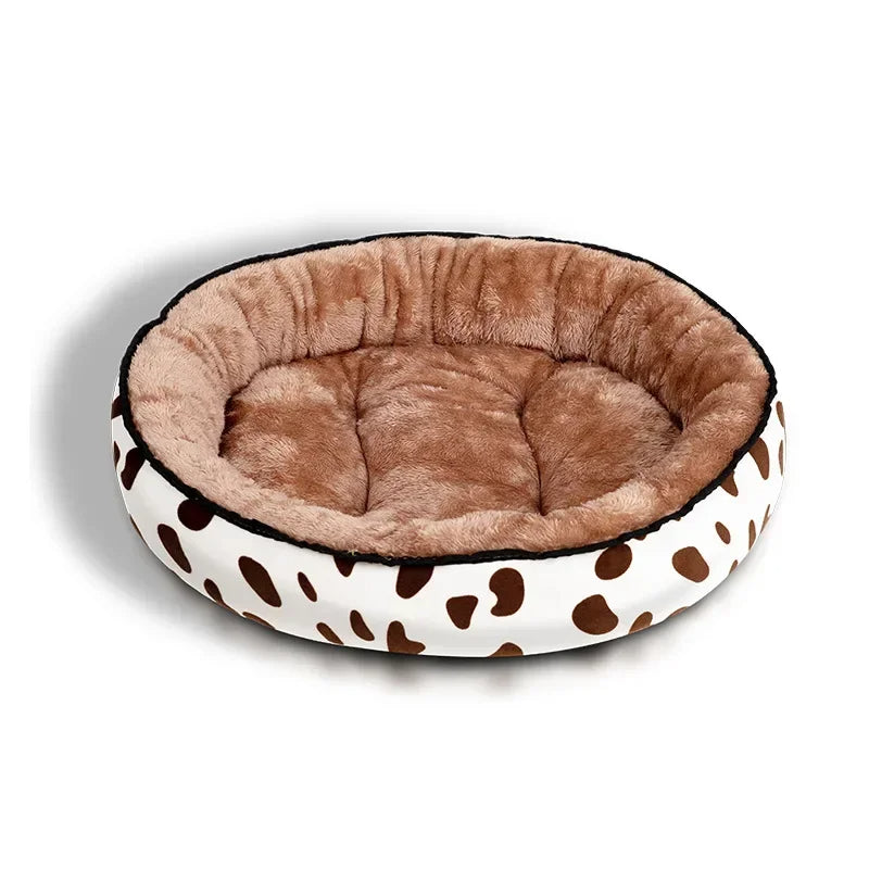 Ruby™ Dog Bed with Soft Cushion and Modern Dots Design