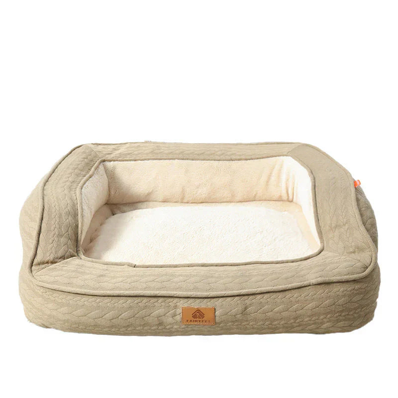 Rocky™ Ergonomic Dog Bed with Orthopedic Support and Washable Cover
