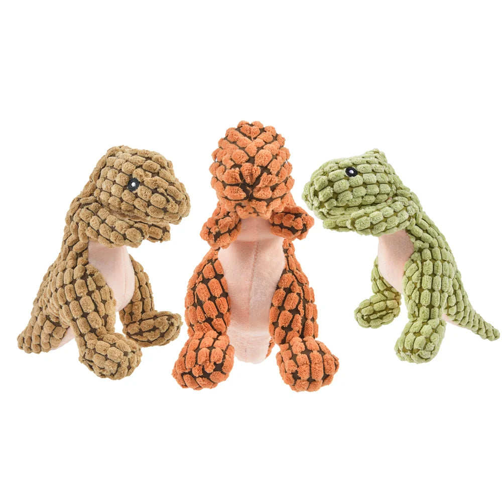 Max™ Plush Dinosaur Chew Toy Bite-Resistant