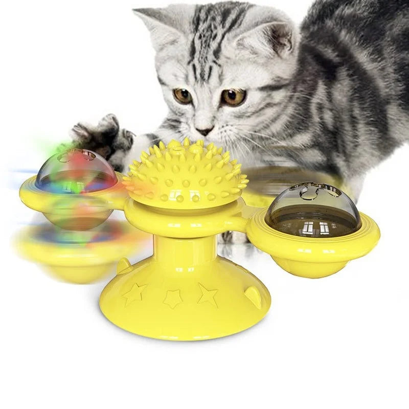 Spinwhirl™ Interactive Cat Windmill Toy active & stress-free
