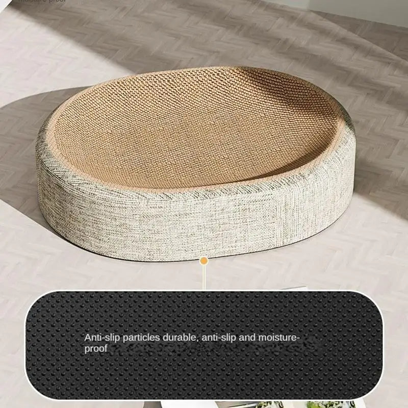 PurrLounge™ – Oval Cat Scratch Bed