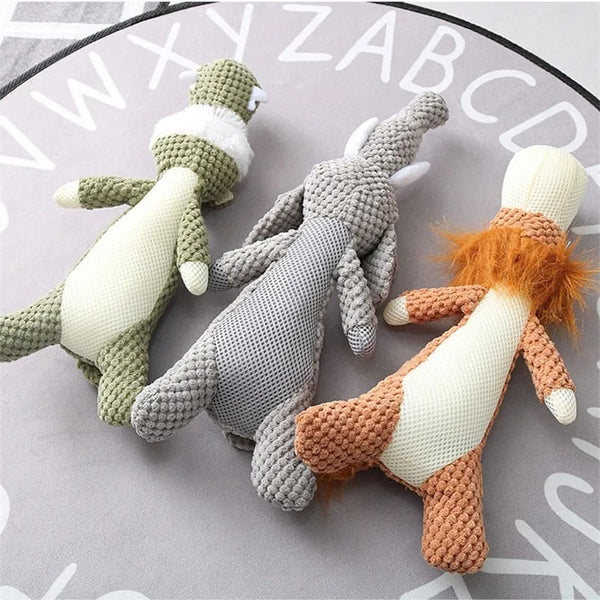Max™ Plush Animal Dog Toy - Bite-resistant squeaky fun for endless play