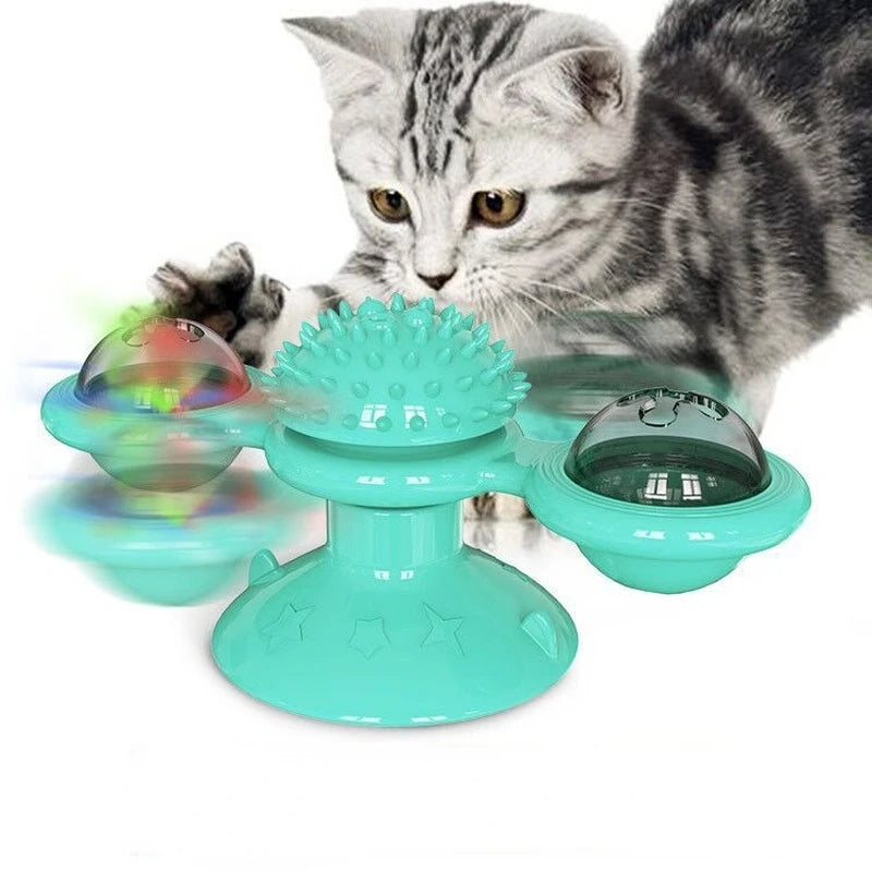 Spinwhirl™ Interactive Cat Windmill Toy active & stress-free