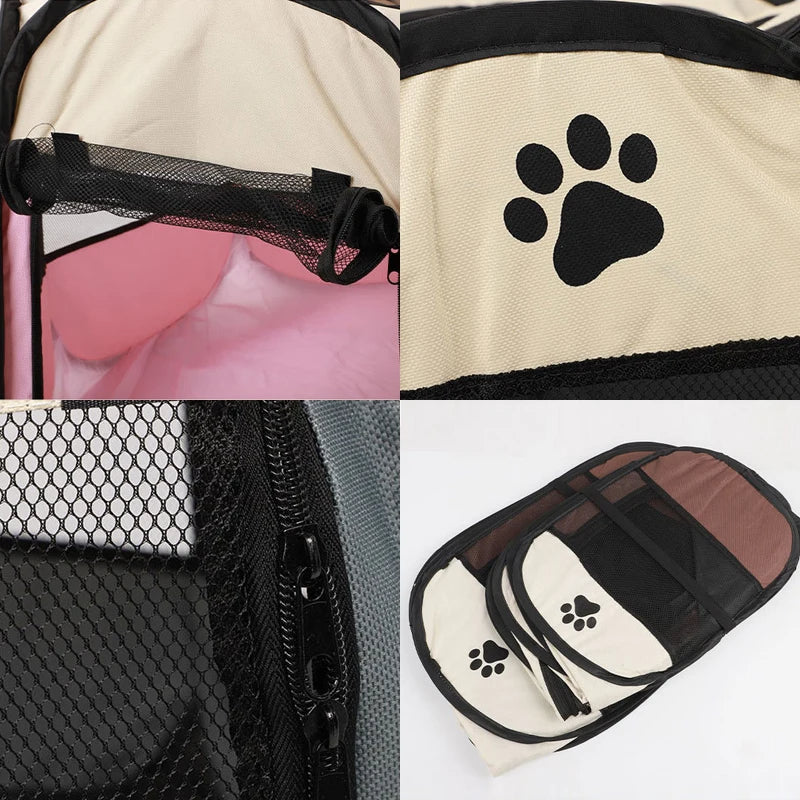 Max Portable Octagonal Pet Tent – Safe, Spacious & Foldable for Dogs and Cats