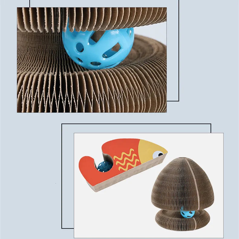 Misty™ Cat Scratching Tower with Interactive Balls