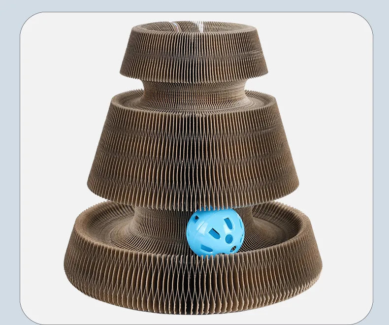 Misty™ Cat Scratching Tower with Interactive Balls