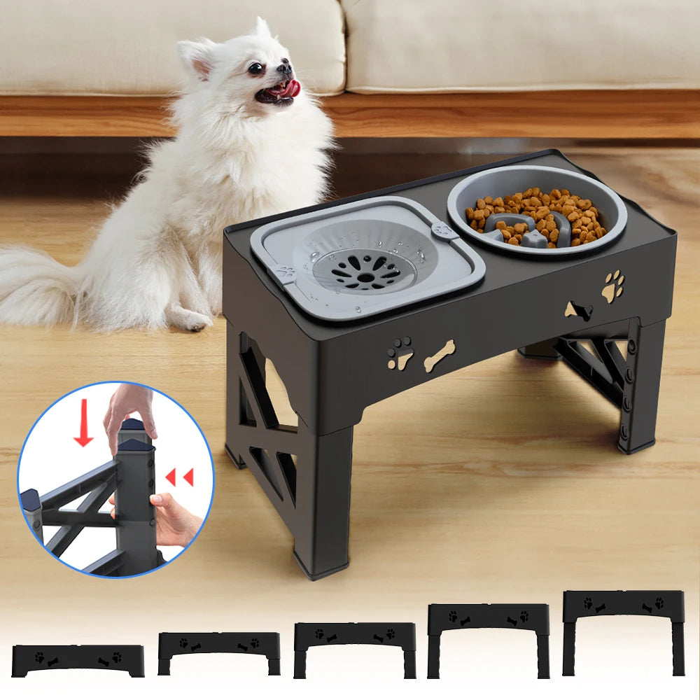 Nova™ Adjustable Pet Feeder 3-in-1 Feeder Bowl With Water Station
