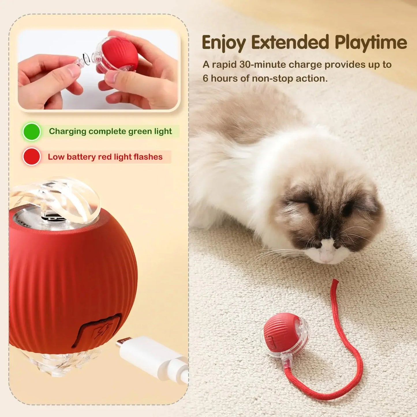 Pawsense™ Smart Interactive Cat & Dog Ball