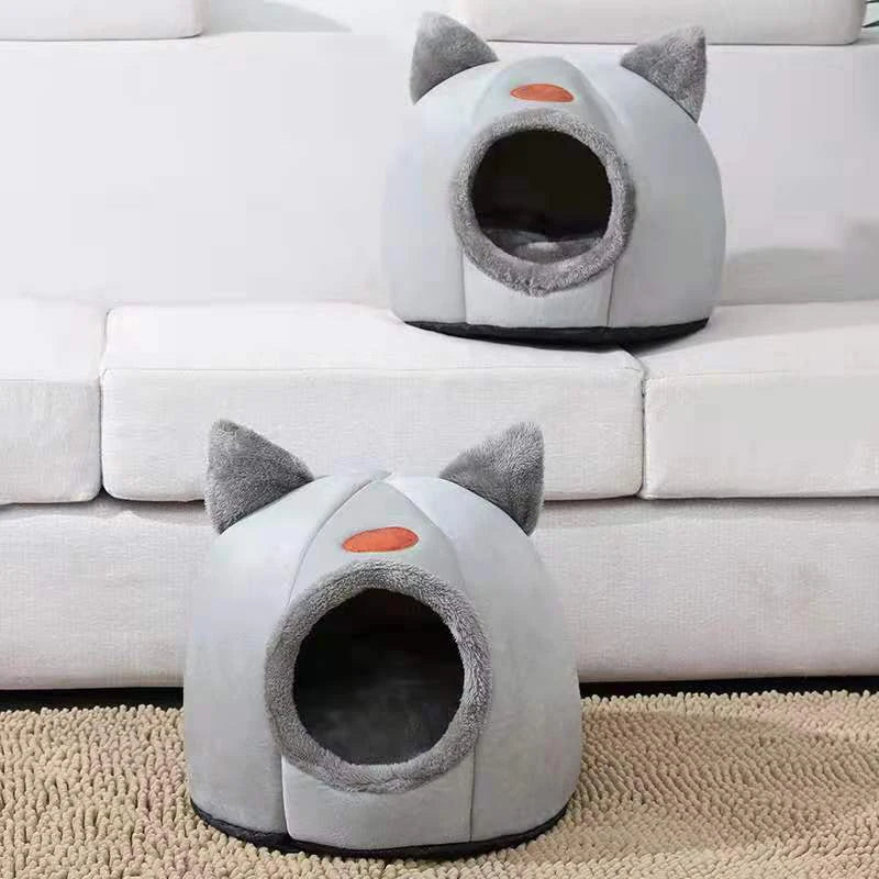 Luna™ Cozy Cave Bed - Enclosed Plush Hideaway For Warm And Secure Rest