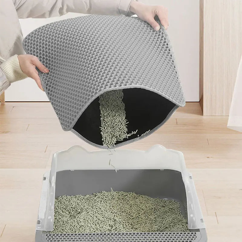 Waterproof Cat Litter Trap Mat Double-layer Mat For a Cleaner Home