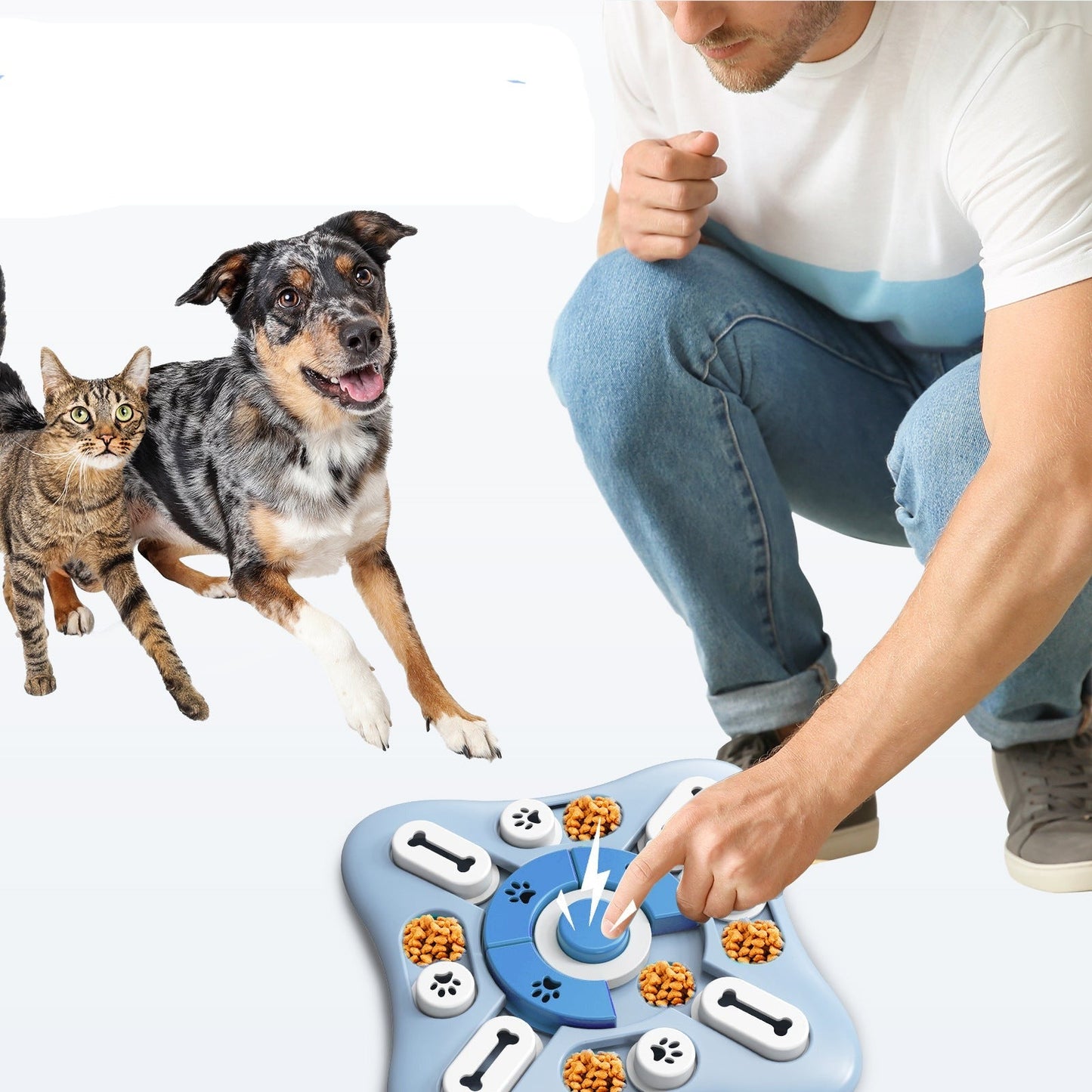 Charlie™ Interactive Play Station with Puzzle Feeder Design