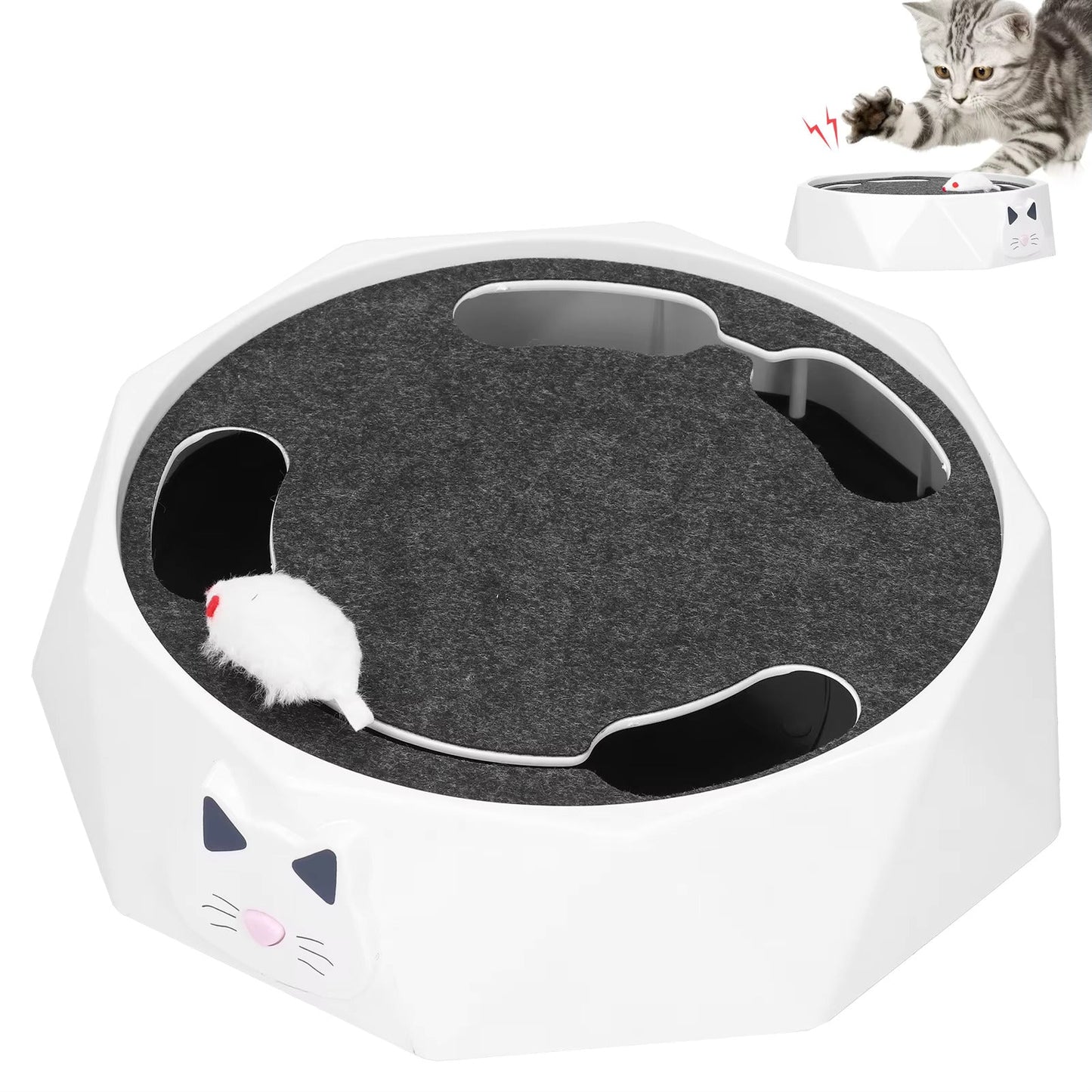 HuntMaster™ – Interactive Cat Toy with Moving Mouse