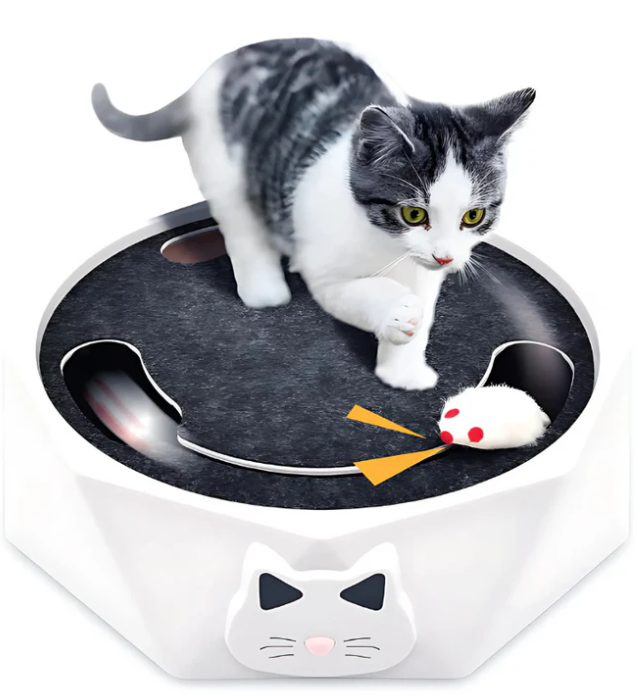 HuntMaster™ – Interactive Cat Toy with Moving Mouse