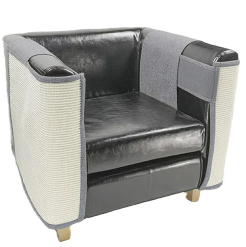 Oliver™ Cat Scratch Guard for Sofa Armrest with Durable Sisal Surface
