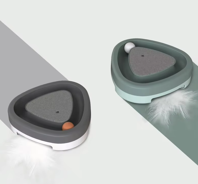 Milo Interactive Cat Toy with Scratching Board and Rolling Ball
