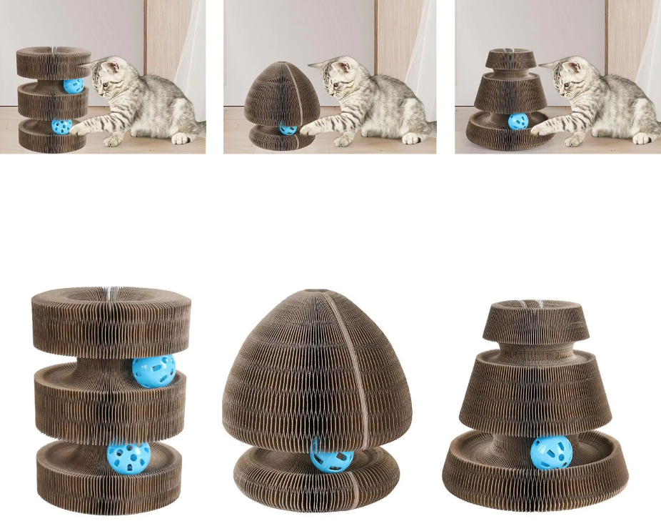Misty™ Cat Scratching Tower with Interactive Balls