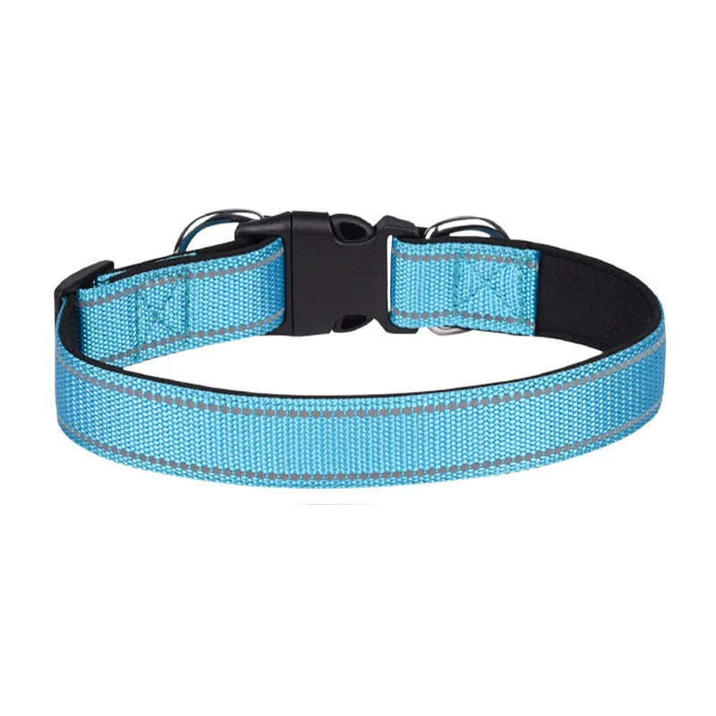 Vilo | Shock-absorbing reflective dog collar with dual D-rings