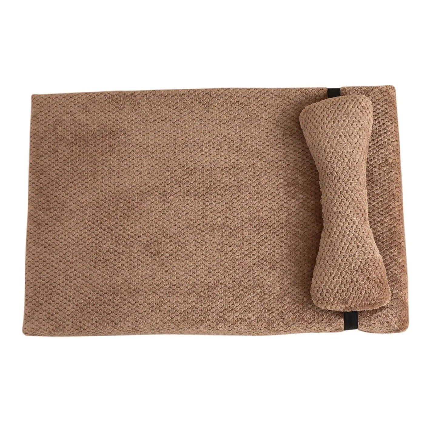 Luna Calming Plush Dog Mat with Pillow – Cozy Comfort for Every Pet