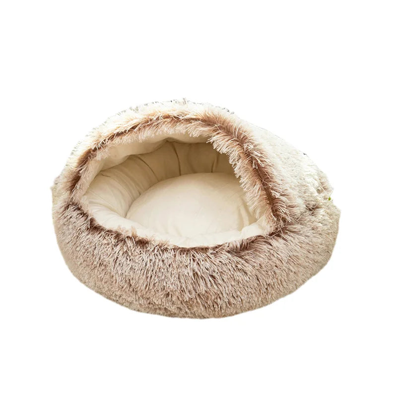 Mochi™ Covered Dog Bed Ultra-Soft Plush Cave