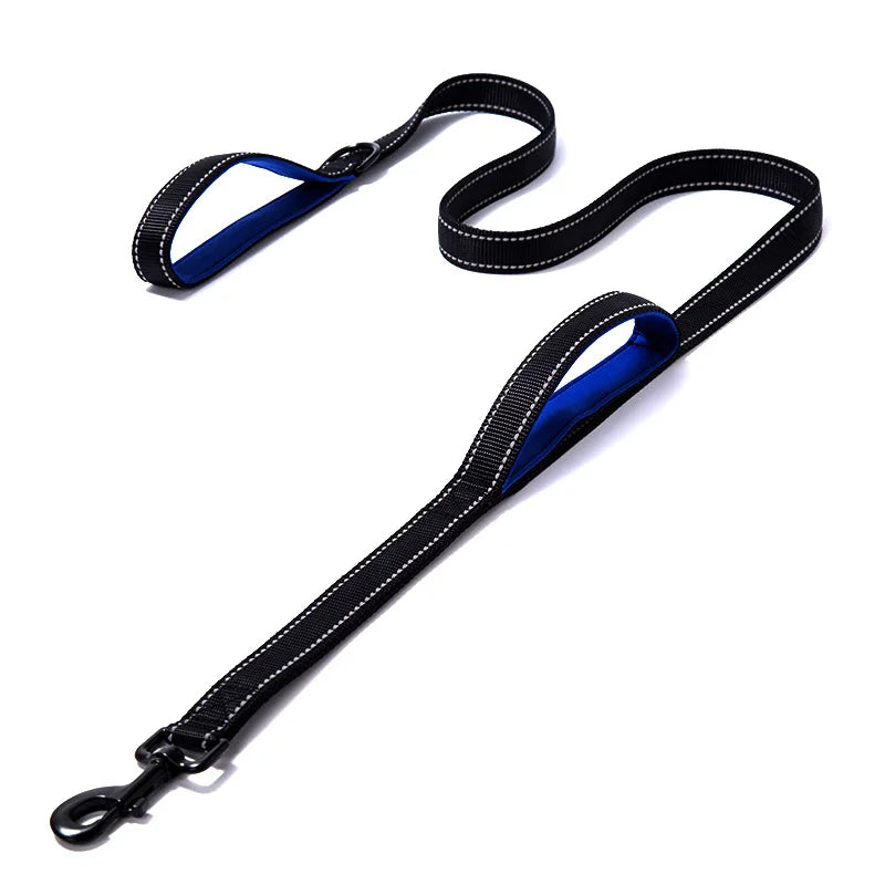 Lunaro | Reflective double-handle dog leash for safety and control