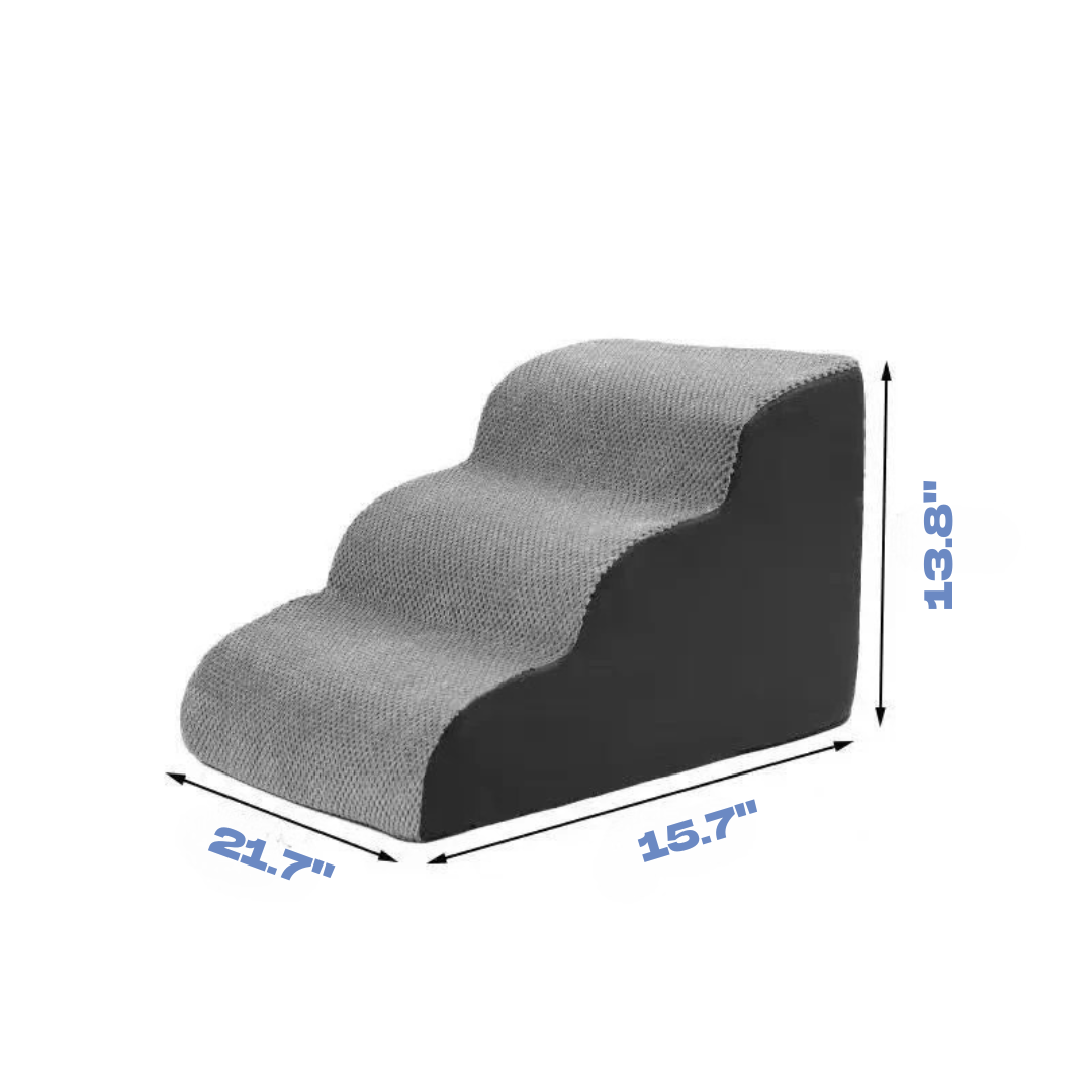 Elevate™ Foam Pet Stairs Non-Slip Dog Ramp for Small Pets