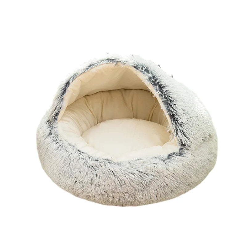 Mochi™ Covered Dog Bed Ultra-Soft Plush Cave
