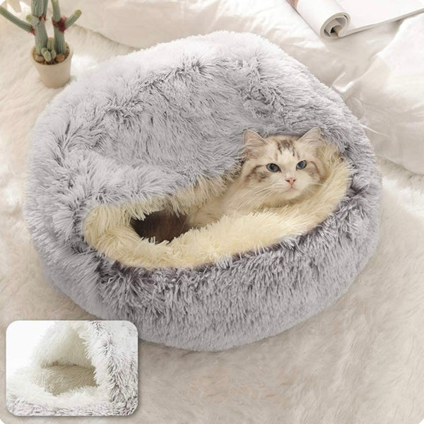 CozyCove™ – Snuggle Cave Bed for Cats & Small Dogs