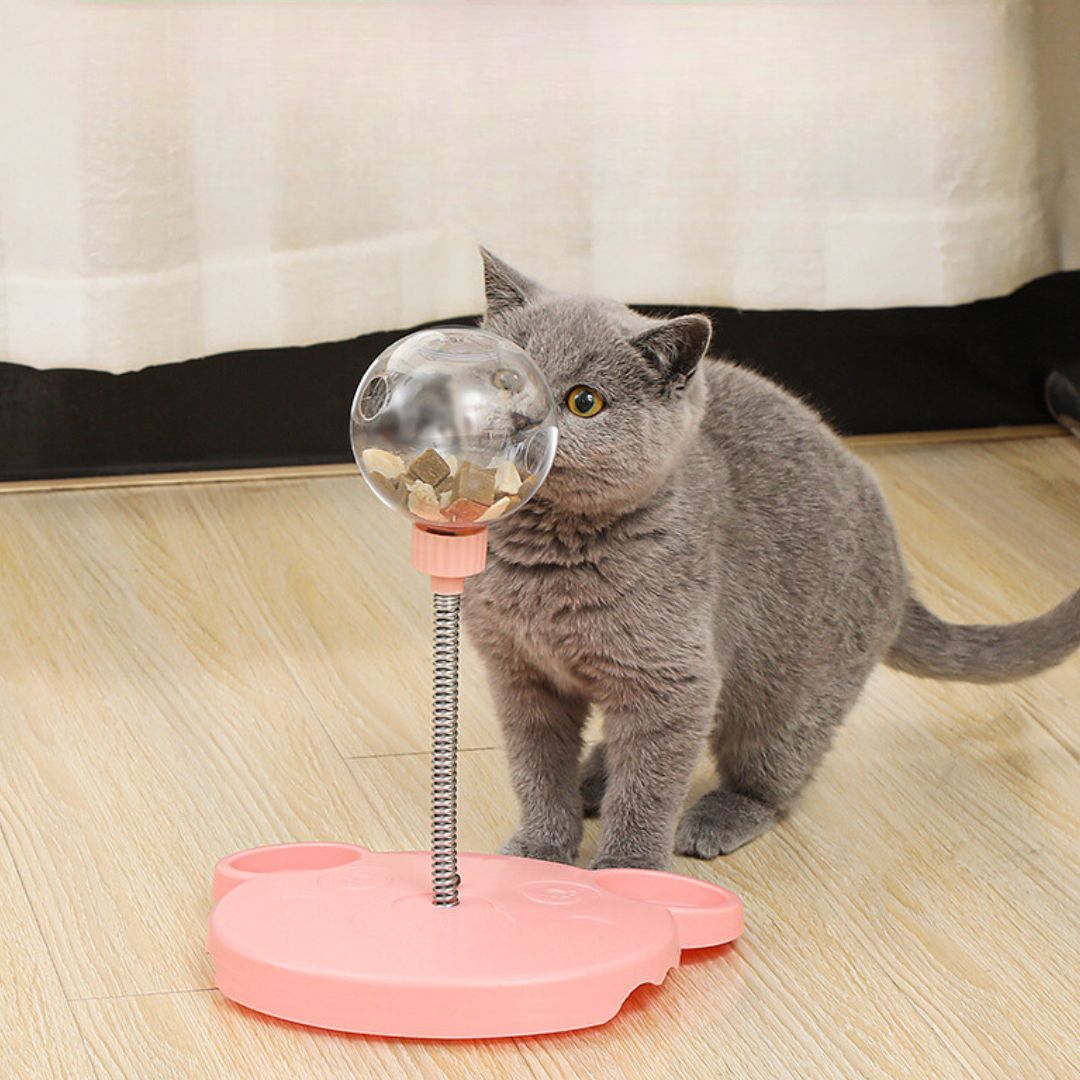 Milo™ Wobbling Cat Treat Toy with Catnip Balls and Interactive Arm