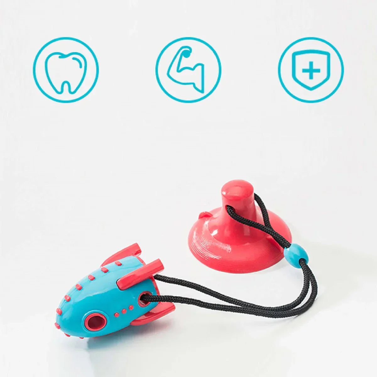 Rocket™ Interactive Dog Toy with Chew Design and Dental Health Support
