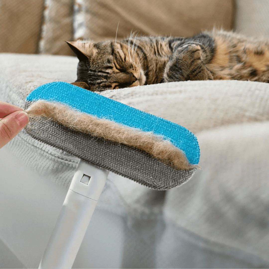Multi-Function Pet Hair Remover Brush – Long Handle Lint & Fur Cleaner for Carpets and Furniture