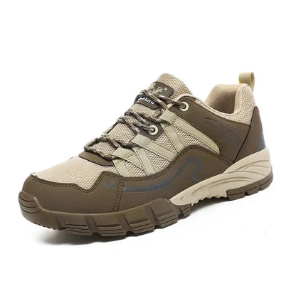 Men’s Outdoor Hiking Sneakers – Durable Anti-Slip PU Leather Trail Shoes