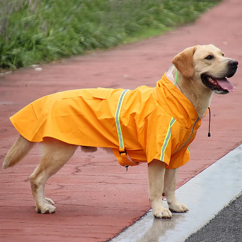 Waterproof Dog Raincoat with Adjustable Fit and Lightweight Design