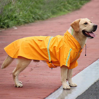 Waterproof Dog Raincoat with Adjustable Fit and Lightweight Design