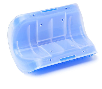 Cat Corner Brush Comb Massager with Catnip for Self-Grooming and Hair Removal