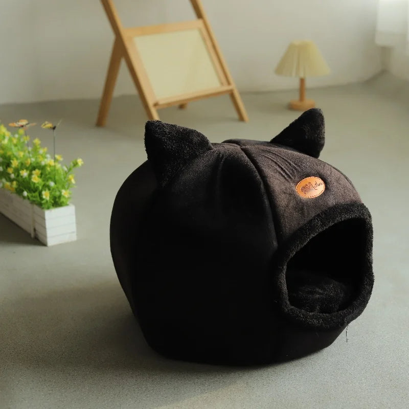 Luna™ Cozy Cave Bed - Enclosed Plush Hideaway For Warm And Secure Rest