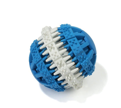 Dog Dental Chew Ball & Treat Dispenser – Rubber Tooth-Cleaning Toy for All Breeds