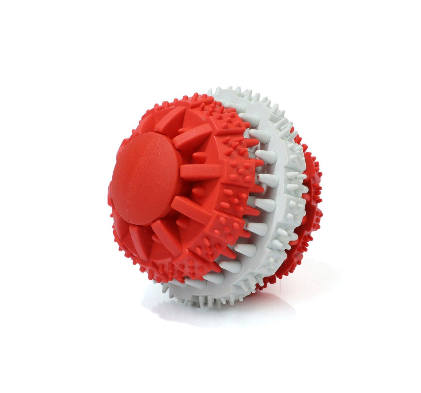 Dog Dental Chew Ball & Treat Dispenser – Rubber Tooth-Cleaning Toy for All Breeds