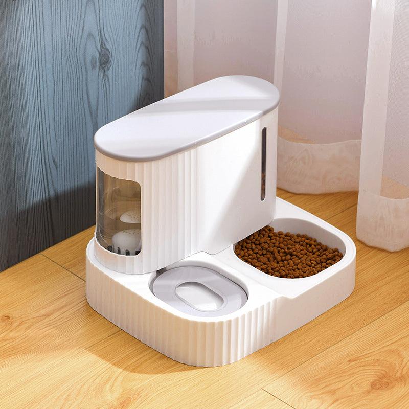 Automatic Cat Drinking Fountain & Feeder – Fresh Water and Food Anytime
