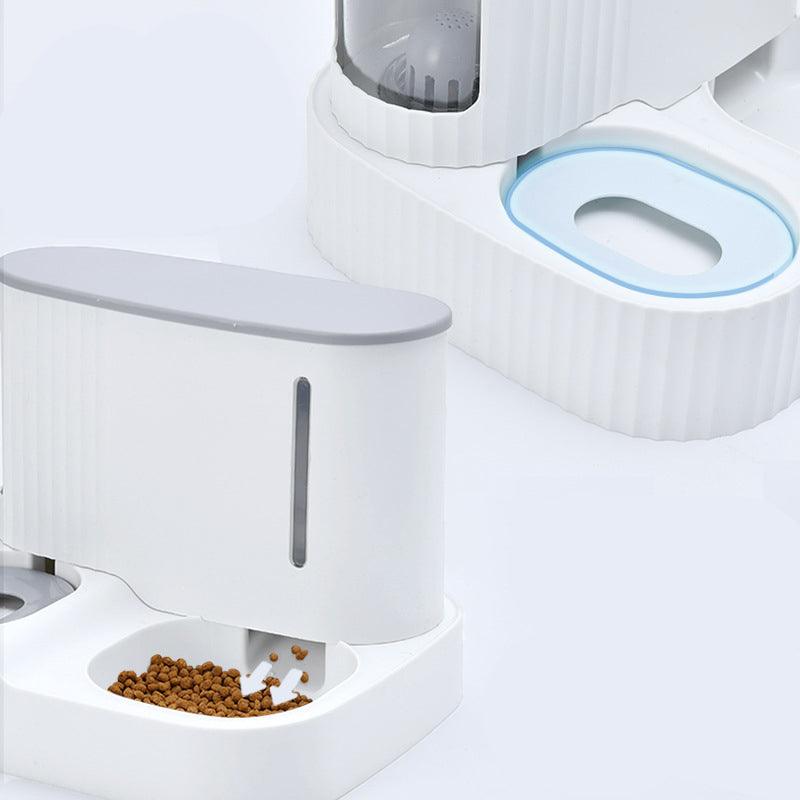 Automatic Cat Drinking Fountain & Feeder – Fresh Water and Food Anytime