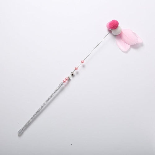 Plush Fish Teaser Wand – Lightweight Steel-Wire Cat Toy for Interactive Play