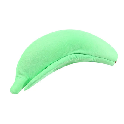 Mango™ Banana-Shaped Pet Bed with Plush Comfort and Semi-Enclosed Design