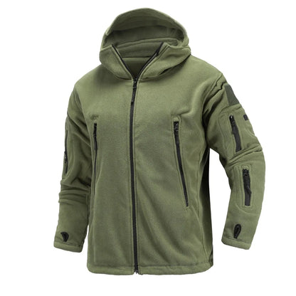 Military Tactical Fleece Jacket – Windproof Thermal Hooded Outdoor Coat