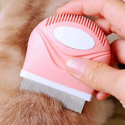 Dense-Tooth Pet Grooming Comb – Mini Brush for Hair Cleaning & Massage