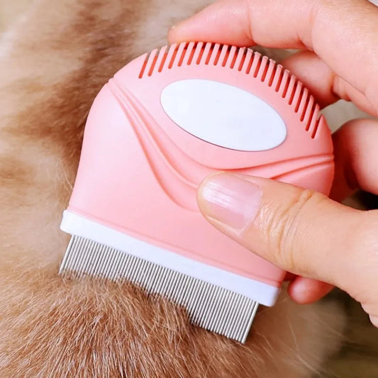 Dense-Tooth Pet Grooming Comb – Mini Brush for Hair Cleaning & Massage