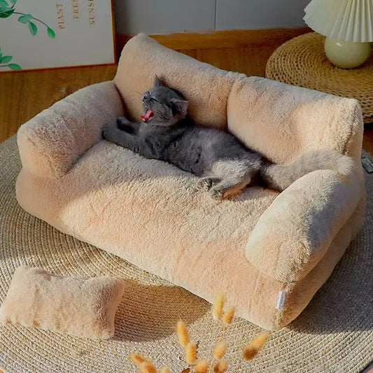 Nala™ Luxury Pet Sofa – Super Soft & Washable Cat and Dog Bed