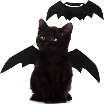 Halloween Bat Wings for Cats & Dogs – Adjustable Pet Costume for Parties & Photoshoots