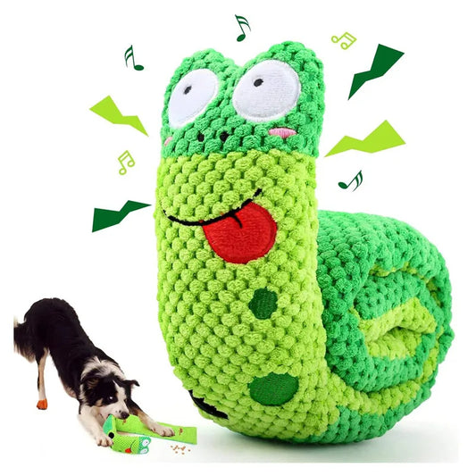 Snugglesnail™ Interactive Squeaky Dog Toy